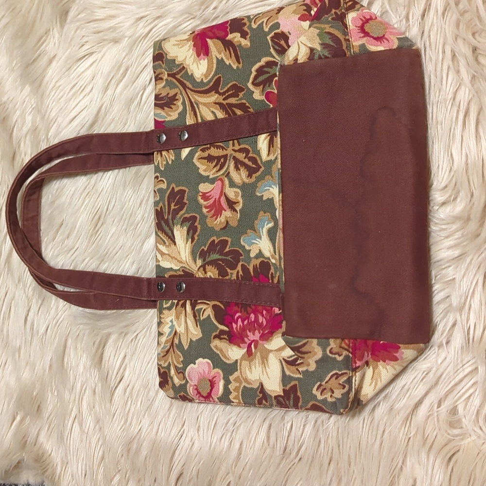 Longaberger Small Floral Tote Bag - Picture 2 of 4